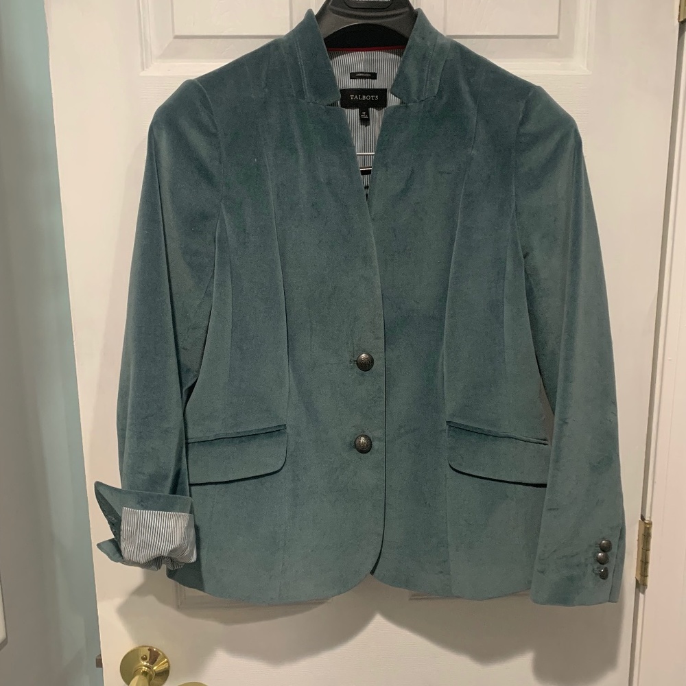 Talbots Seafoam Green Blazer